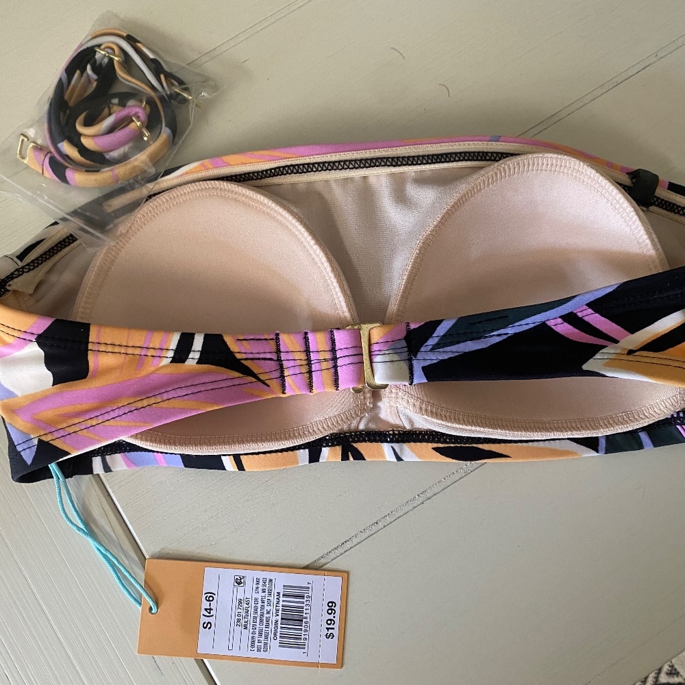 BRAND NEW WITH TAGS Kona Sol Biniki top - size small (4-6) from Target - Picture 2 of 6